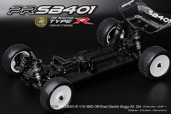 77500296 2026 PR SB401-R 1/10 4WD Off-Road Electric Buggy Kit  Dirt (Center Diff + Sliper Clutch Version)