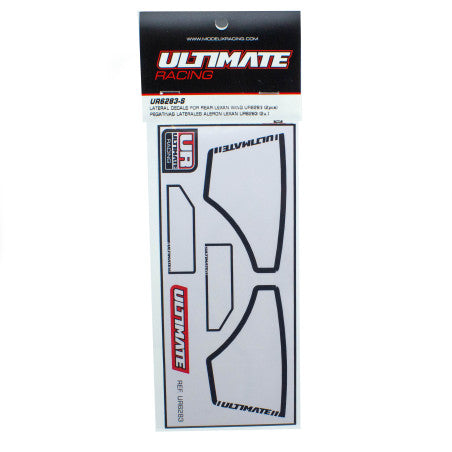 UR6283-S ULTIMATE LATERAL DECALS FOR REAR LEXAN WING UR6283 (2pcs)