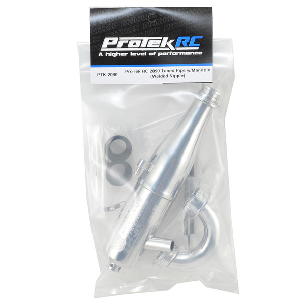 PTK-2090 ProTek RC 2090 Tuned Exhaust Pipe w/75mm Manifold (Welded Nipple)