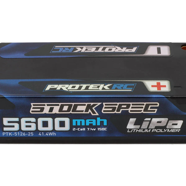 PTK-5126-25 ProTek RC 2S 150C Low IR Si-Graphene "Stock Spec" Shorty LiPo Battery (7.4V/5600mAh) (ROAR Approved)