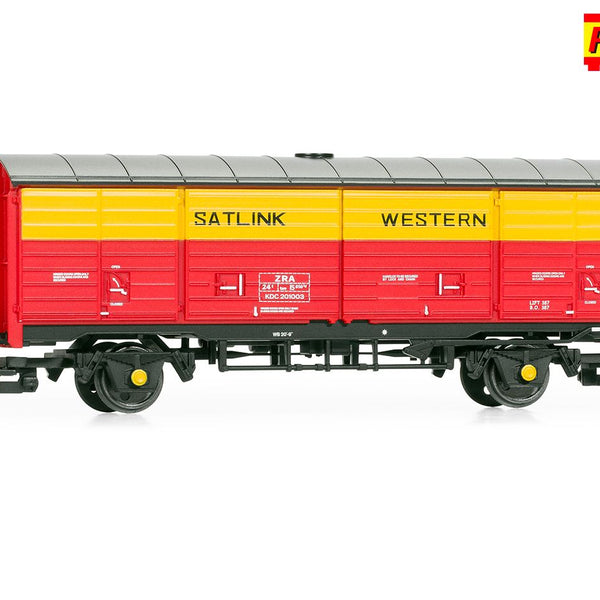 R60229 RailRoad Satlink Western, 45t ZRA Closed Van, KDC201003 - Era 8