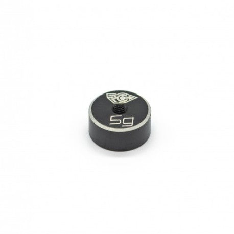 RCPJ-A017 RC-Project Small Brass Black Weight - 5g - 1Pc
