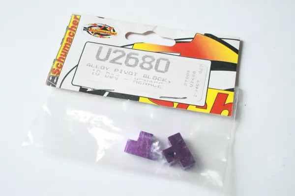 U2680 SCHUMACHER Alloy Pivot Blocks 10 Degree. MENACE