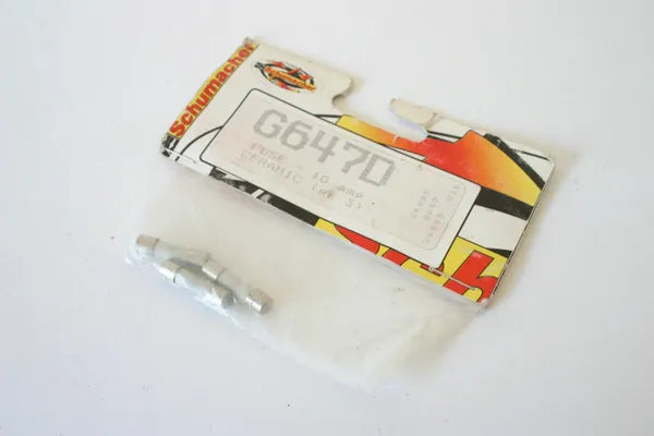 G647D SCHUMACHER FUSE 10 AMP CERAMIC PK3