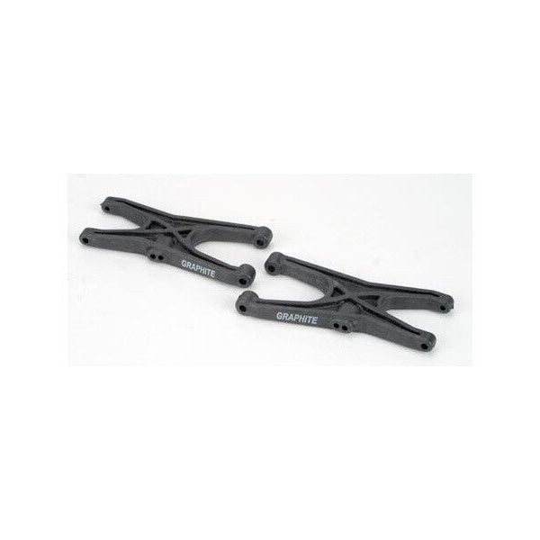 LOSA9734 XXX4/GRAPHITE+ GRAPHITE FRONT SUSPENSION ARMS (2)