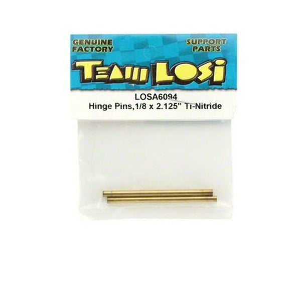 LOSA6094 TI NI HINGE PINS 1/8X2.125 (2)