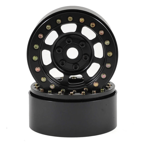 SSD00076 SSD RC Trail 1.9" Steel Beadlock Crawler Wheels (Black) (2)