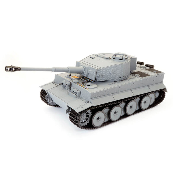 TG3848-11-M TAIGEN 1:24 TIGER 1 IR BATTLE TANK LATE VERSION- GREY (BASE)