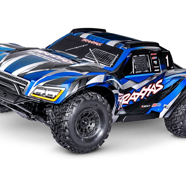 TRX102076-4-FD Traxxas Maxx Slash 1/8 4WD 6S Brushless Short Course Truck - Blue