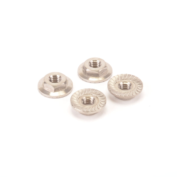 U7400 Titanium Low Profile M4 Serrated Nut (pk4)