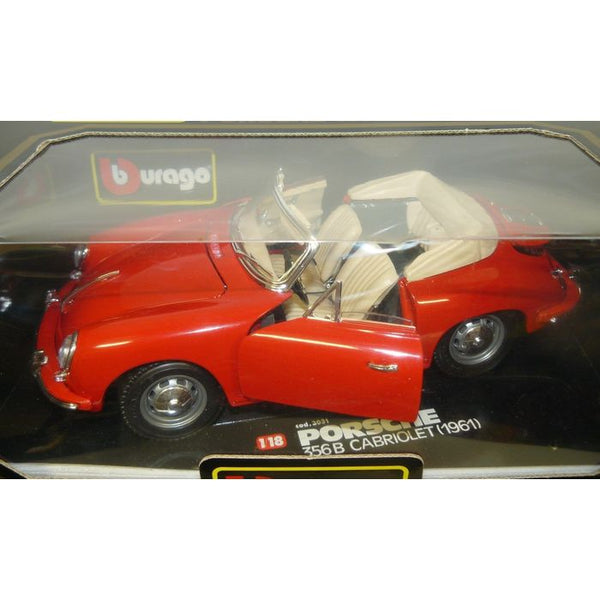 Burago 3031 *PREOWNED* Porsche 356B Cabriolet 1961 1:18 Diecast