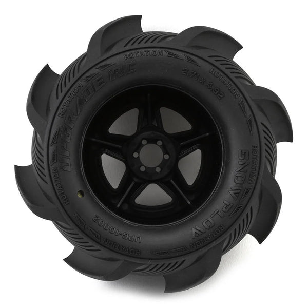 UPG-10002 UpGrade RC Snow Plow 2.8" Pre-Mounted Sand/Snow Tires w/5-Star Wheels (2) (17mm/14mm/12mm Hex)