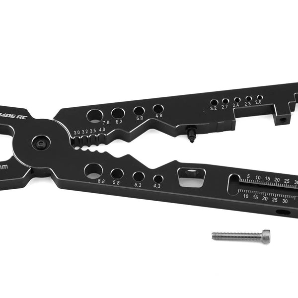 UPG-13002 UpGrade RC Tire Punch, Shock Shaft Pliers, Ball Link Pliers and Wire Crimp Mutli-Tool