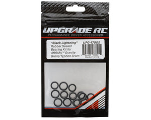 UPG-17002 UpGrade RC "Black Lightning" Rubber Sealed Bearing Kit for Arrma® Granite™ Grom/Typhon™ Grom