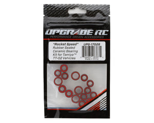 UPG-17028 UpGrade RC "Rocket Speed" Rubber Sealed Ceramic Bearing Kit for Tamiya® TT-02™