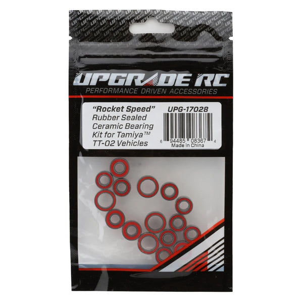 UPG-17028 UpGrade RC "Rocket Speed" Rubber Sealed Ceramic Bearing Kit for Tamiya® TT-02™