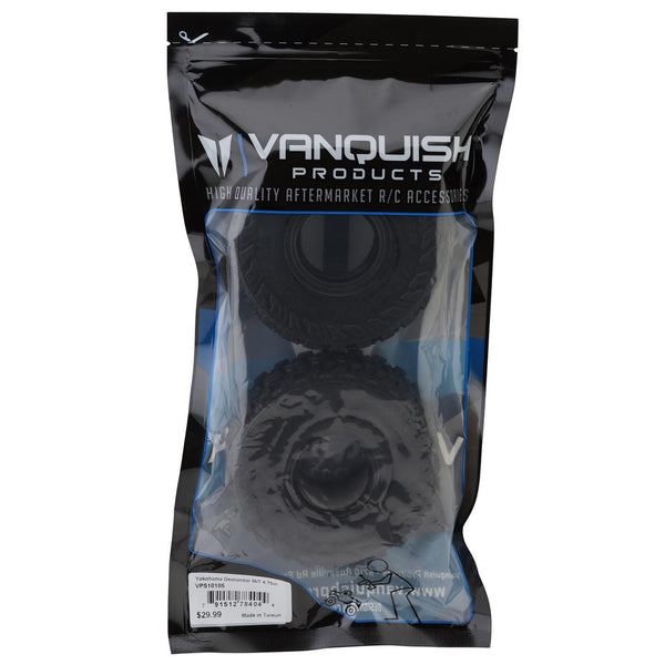 VPS10105 Vanquish Products Yokohama Geolandar M/T 1.9" Rock Crawler Tires (2) (Red) (Class 2 - 4.75")