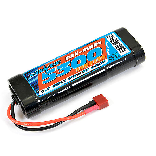 VZ0025D VOLTZ 5300MAH STICK PACK 7.2V W/DEANS CONNECTOR