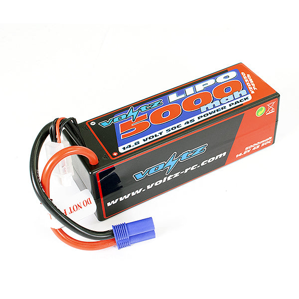 VZ0350EC5 - VOLTZ 5000MAH HARD CASE 14.8V 50C LIPO STICK PACK EC5