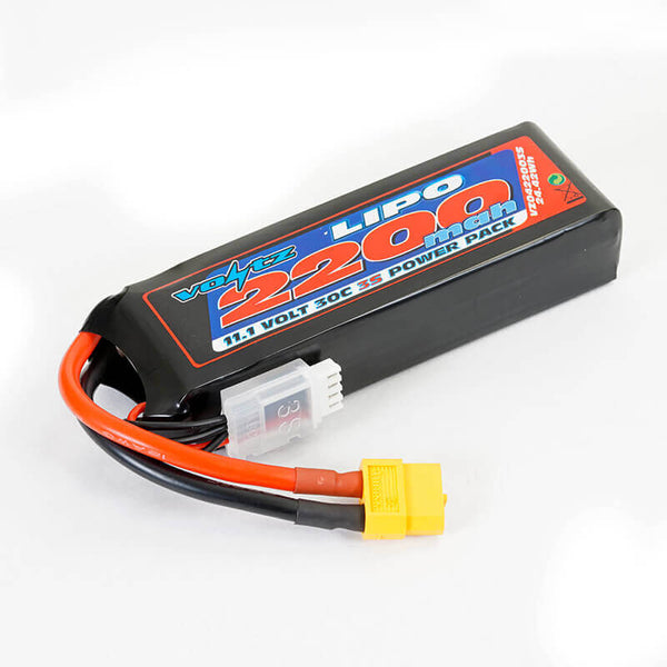 VZ0422003SXT60 - VOLTZ 2200MAH 3S 11.1V 30C LIPO BATTERY