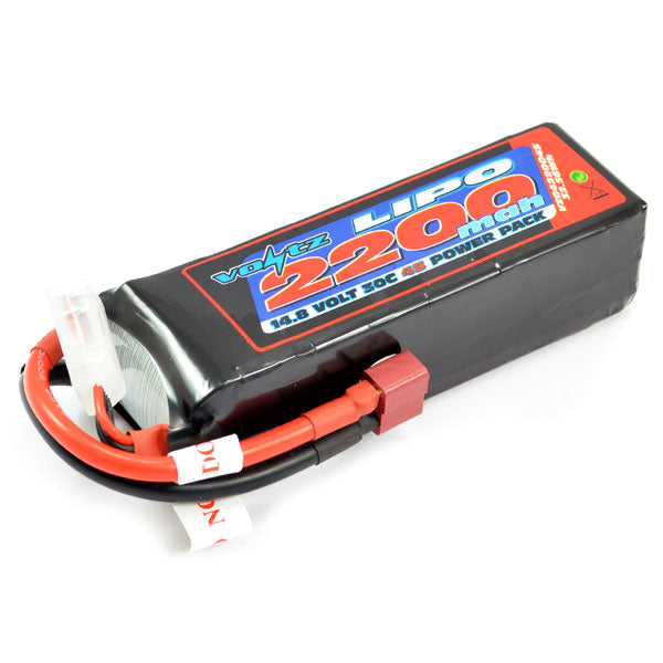 VZ0422004S VOLTZ 2200MAH 4S 14.8V 30C LIPO BATTERY