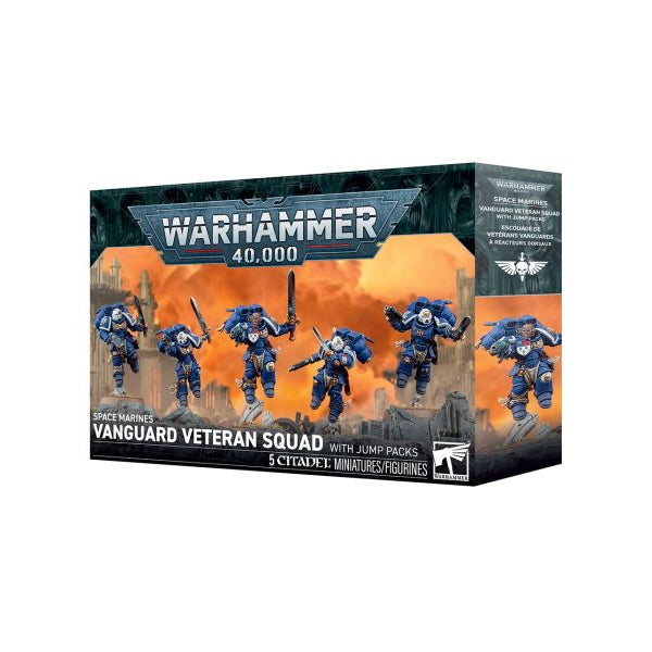 48-106 Warhammer 40k Space Marines Vanguard Veteran Squaf w/Jump Packs
