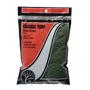 Woodland Scenics Dark Green Coarse Turf (Bag) - T65