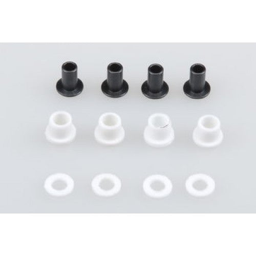 JQB0188LE THE JQRacing White Shock Mounting Set (4pcs)
