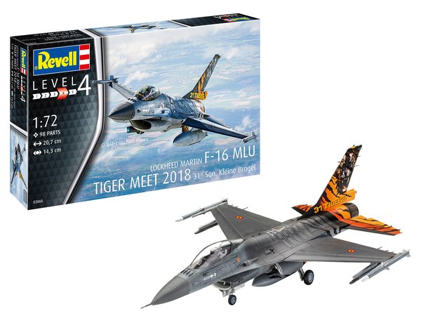 03860 - REVELL  1/72 F-16 MLU TIGER MEET 2018 MODEL KIT