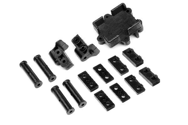 HPI 101108 STEERING SERVO MOUNTS & TRANSPONDER SUPPORT