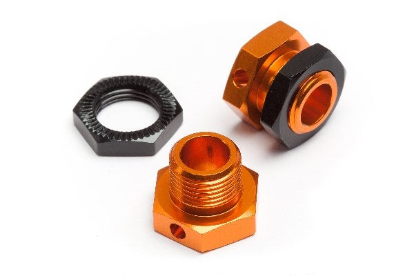 HPI HPI101785 5MM HEX WHEEL ADAPTERS TROPHY BUGGY (ORANGE/BLACK)
