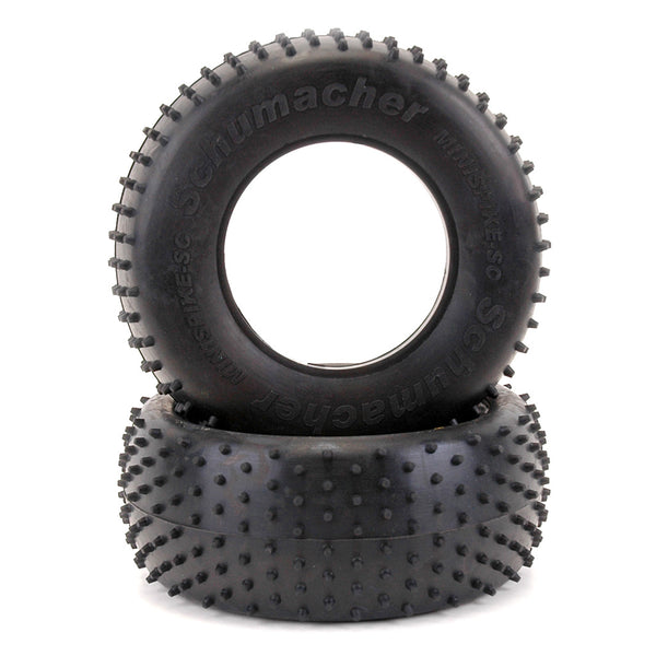 U6766 - Schumacher Short Course Tyre - Mini Spike - Yellow (pr)