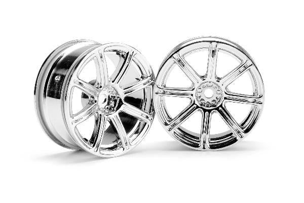HPI3300 WORK EMOTION XC8 WHEEL 26MM CHROME (3MM OFFSET)