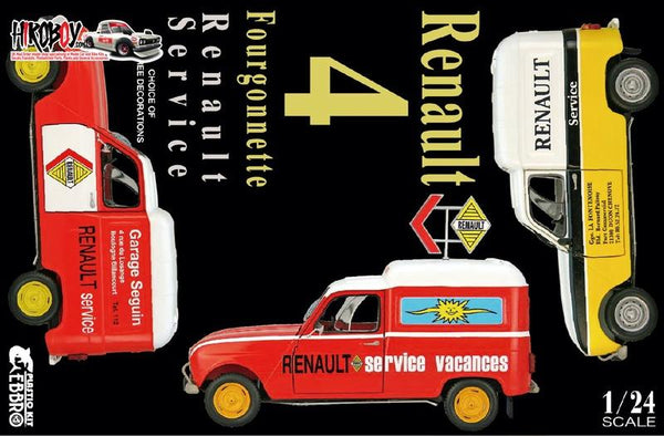 Ebbro No. 25012 Renault 4 Fourgonnette Renault Service 1:24
