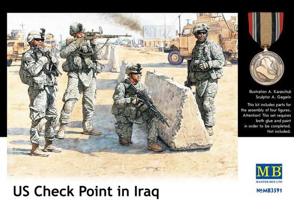 Master Box  MB3591 US Check Point in Iraq 1:35