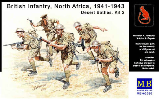 Master Box  MB3580 British Infantry in action Northern Africa, WW II era 1:35