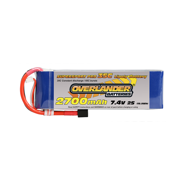 Overlander 2479 2700MAH 7.4V 2S 35C SUPERSPORT LIPO BATTERY