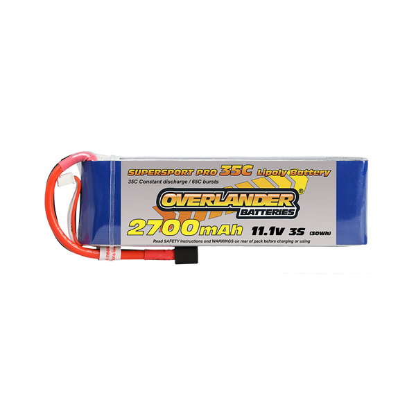 2480 2700MAH 11.1V 3S 35C SUPERSPORT PRO LIPO BATTERY
