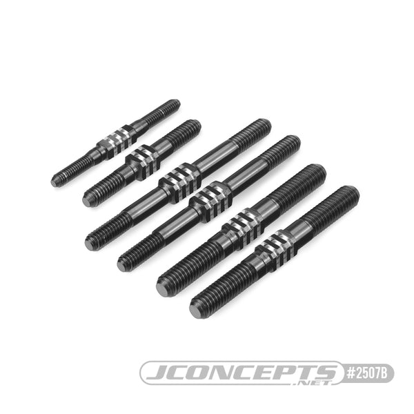 JC2507B JCONCEPTS FIN - black titanium turnbuckle set - 5 pcs (Associated RC8B3 or RC8B3e)