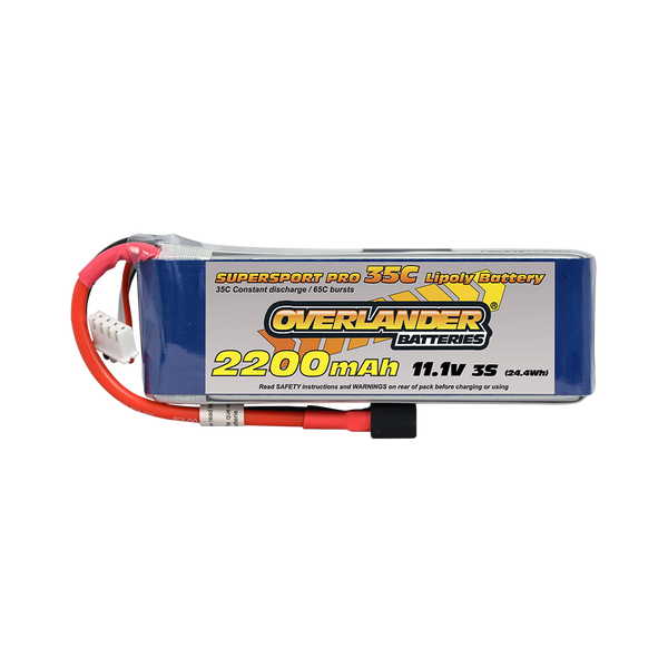 2567 OVERLANDER 3s 11.1V 2200mah LIPO with DEANS connector (T plug)