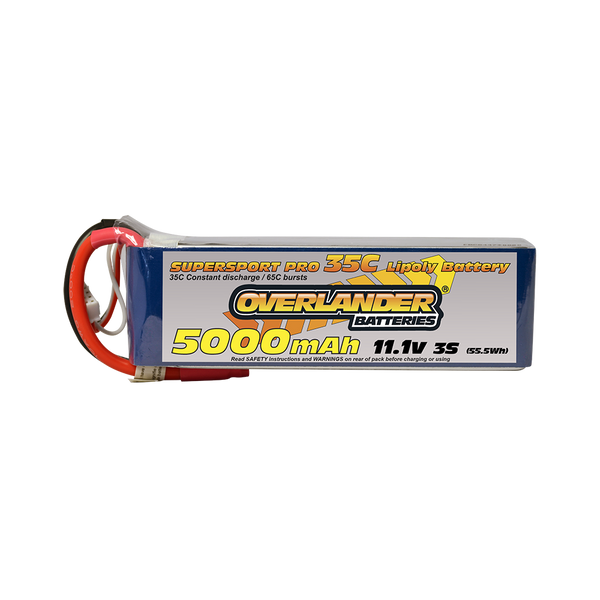 Overlander 2577 5000MAH 11.1V 3S 35C SUPERSPORT PRO LIPO BATTERY