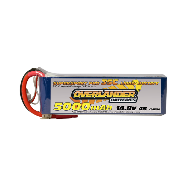 OVERLANDER 2578 5000MAH 14.8V 4S 35C SUPERSPORT PRO LIPO BATTERY