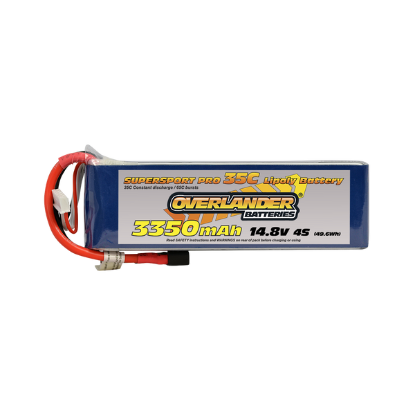 OVERLANDER 2571 3350MAH 14.8V 4S 35C SUPERSPORT PRO LIPO BATTERY