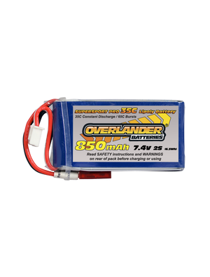 2816 Overlander 850MAH 7.4V 2s LiPo