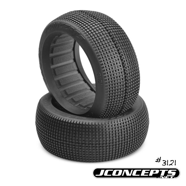 JC3121-02 REFLEX 8TH BUGGY TYRE+INSERT GREEN COMPOUND