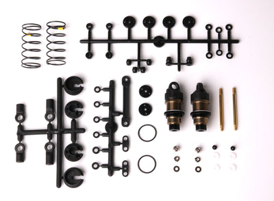 94500020 PR RACING 12.8x31.5mm Front Shock Set (low friction coating) for S1V4R & SB401