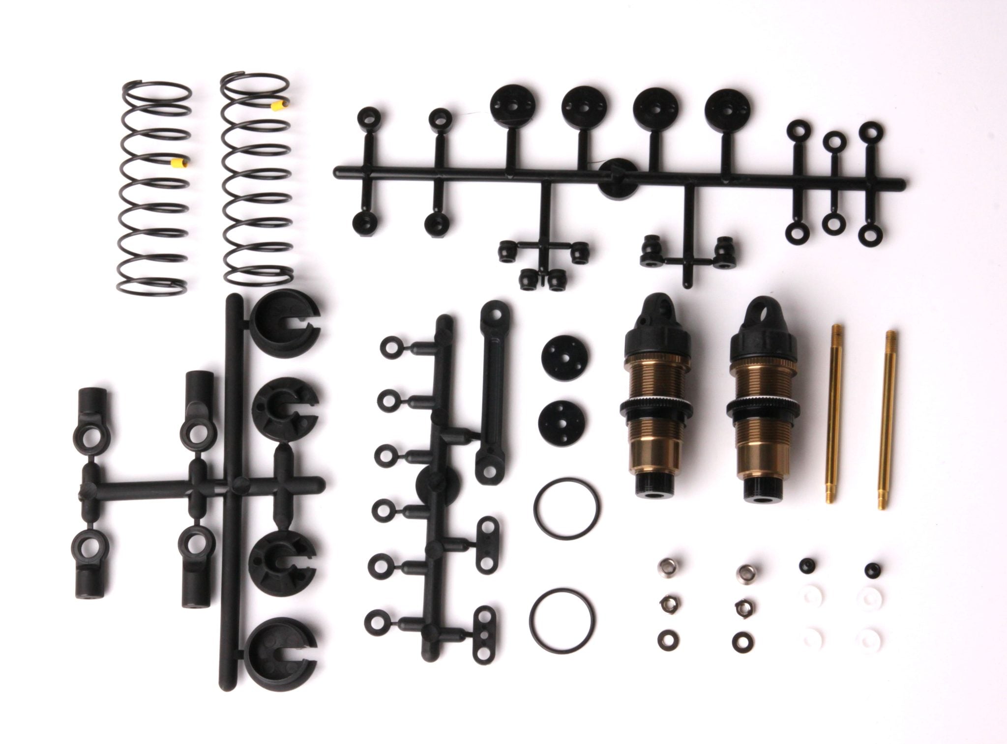 94500021 PR RACING 12.8x39.5mm Rear Shock Set (low friction coating) f ...