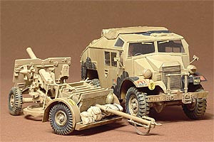 35044 TAMIYA 1/35 BRITISH 25PDR GUN AND QUAD