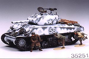35251 TAMIYA M4A3 SHERMAN 105mm HOWITZER A.TROOP