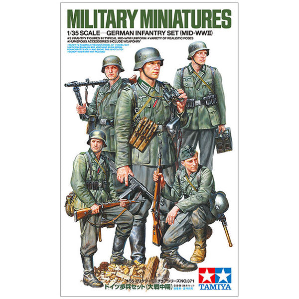 TAMIYA 35371 1/35 GERMAN INFANTRY MID WWII